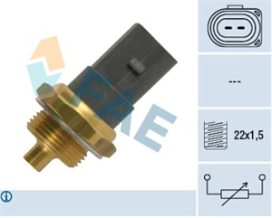 Sensor, kjølemiddeltemperatur, Foran kjøleren, AUDI,SEAT,SKODA,VW, 6R0 919 501