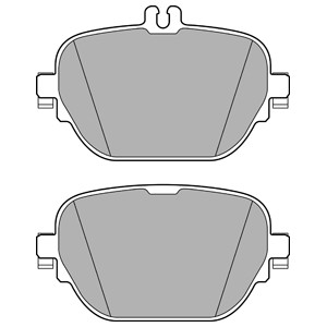 Bremseklosser sett, Bakaksel, MERCEDES-BENZ, 000 420 5602, 000 420 6400, 000 420 8800, 000 420 9900, 0004205602, 0004208800, 0004209900,