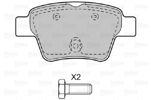 Bremseklosser sett, Bakaksel, CITROËN,PEUGEOT, 425322, 4253-22, 425325, 4253-25, 425340, 4253-40, 425398, 4253-98, 425399, 4253-99, 4254