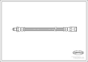 Bremseslange, Hjulside, Foran eller bak, IVECO DAILY Flak/chassi III, 500330389