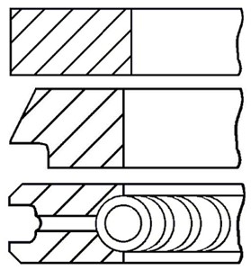 Stempelringsett, ALFA ROMEO,CHEVROLET,FIAT,LANCIA,OPEL,SAAB,SUZUKI,VAUXHALL