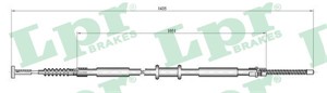Kabel, parkeringsbremse, Venstre, FIAT TEMPRA, TEMPRA S.W., TIPO, LANCIA DEDRA, DEDRA SW, DELTA II, 7615327, 92323734