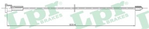 Kabel, parkeringsbremse, Bak, Høyre, OPEL CORSA C, CORSA C Skåp/halvkombi, TIGRA TwinTop, VAUXHALL CORSA Mk II, TIGRA TwinTop, 522449, 9