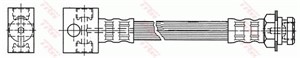 Bremseslange, Bakaksel, bakaksel begge sider, Høyre, Venstre, JEEP CHEROKEE, GRAND CHEROKEE I, 89 52 000 162, 8952000162