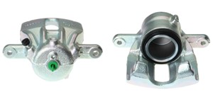 Bremsecaliper, Framaksel, Foran akselen, Venstre, NISSAN MICRA IV, NOTE, 410111HA0A, 410111HA0B