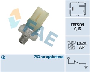 Oljetrykkbryter, FORD,INFINITI,NISSAN,RENAULT, 1743054840, 1953653, 1953654, 1961085, 25 24 089 960, 25070-89972, 25070-D4200, 25240-70J