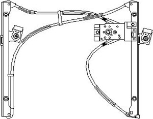 Vindusheis, Foran venstre, VW POLO III, 6N3 837 461