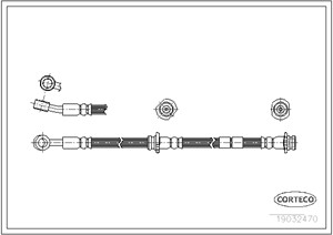 Bremseslange, Framaksel, Høyre, NISSAN 100NX, SUNNY III, SUNNY Hatchback III, SUNNY Liftback III, SUNNY Skåp / kombi III, 4621050Y07