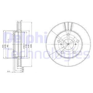 Bremseskive, Framaksel, TOYOTA MR2 II, 43512-17040, 43512-17050, 43512-17070
