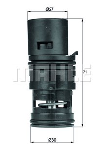 Termostat,oljekjøling, BMW X3 [E83], 1711 3 438 717, 3438717