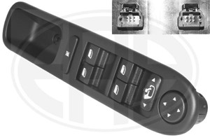 Bryter, vindusløfter, Foran venstre, PEUGEOT 307, 307 Break, 307 SW, 6554 KS, 96 531 123 XT