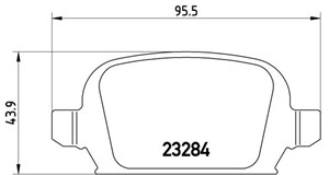 Bremseklosser sett, Bakaksel, OPEL CORSA C, TIGRA TwinTop, VAUXHALL CORSA Mk II, TIGRA TwinTop, 09200132, 1605085, 1605397, 1605965, 160