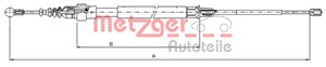 Kabel, parkeringsbremse, Bak, Høyre, Venstre, VW TOURAN, 1T0 609 721F, 1T0 609 721G, 1T0609721J