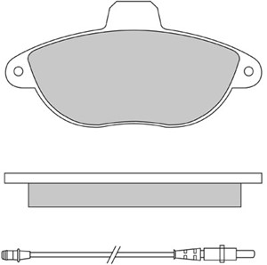 Bremseklosser sett, Framaksel, CITROËN,FIAT,PEUGEOT, 4251.25, 4251.26, 4251.50, 4251.51, 71711135, 795915