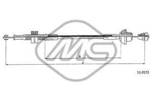Gasskabel, FORD ESCORT V, ESCORT Express V, ESCORT Sedan V, ESCORT Turnier V, ORION III, 6200944, 91AB9C799AB
