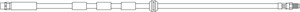 Bremseslange, framaksel, Høyre eller venstre, BMW 5 [E60], 5 Touring [E61], 6 [E63], 6 Cabriolet [E64], 3432 6 760 909, 3432 6 767 390