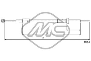 Panserkabel, FIAT REGATA, 4380817, 4380818, RF13032702, SE138559630A, SE138559640A