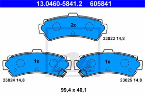 Bremseklosser sett, Bakaksel, NISSAN ALMERA I, ALMERA Hatchback I, 44060-0M890