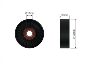 Strammerull, kilerem med ribber, BUICK,CHEVROLET,OLDSMOBILE,PONTIAC, 10044970, 12563084
