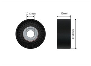 Strammerull, kilerem med ribber, BMW 5 [F10], 5 Touring [F11], 7 [F01, F02, F03, F04], X3 [F25], 11 28 7 582 761, 11 28 8 620 022, 11287