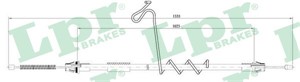 Kabel, parkeringsbremse, Bak, Høyre, FORD TRANSIT Flak/chassi, 4095178