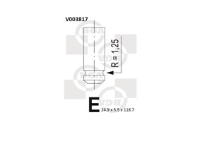 Utløpsventil, ACURA,HONDA,ROVER, 14721-PM3-000