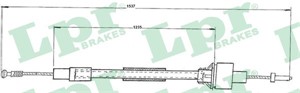 Kabel, clutchbetjening, FORD SIERRA II, SIERRA Halvkombi I, SIERRA Halvkombi II, SIERRA Turnier, SIERRA Turnier II, 6166222, 6194817