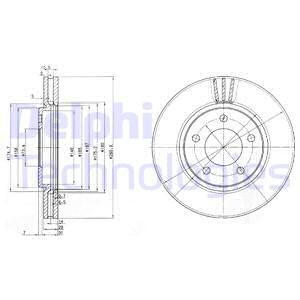Bremseskive, Framaksel, CHRYSLER,DODGE, 4721820AC, 4721820AF, 4721820AG, 5073069, 5073069AA