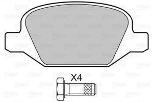 Bremseklosser sett, Bakaksel, ALFA ROMEO 147, 156, 156 Sportwagon, GT, FIAT LINEA, LANCIA LYBRA, LYBRA SW, 0009951222, 71770991, 7736227