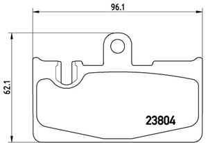 Bremseklosser sett, Bakaksel, LEXUS LS, 0446650090, 0446650091, 0446650100, 0446650120, 446650100, 446650120