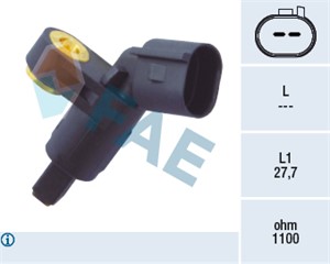 Sensor, hjulturtall, Framaksel høyre, AUDI,SEAT,SKODA,VW, 1H0 927 808, 1J0 927 804, ALS-465