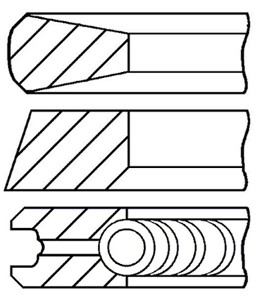 Stempelringsett, CITROËN,FIAT,FORD,LANCIA,PEUGEOT,SUZUKI,VOLVO, 0640P1, 0640P2, 0640Q8, 9569148880