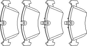 Bremseklosser sett, Framaksel, BMW 1 [E87], 3 [E90], 3411 6 767 147, 3411 6 767 149, 3411 6 769 763, 3411 6 769 951