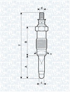 Glødeplugg, passer mange bilmodeller, 000.159.75.01, 000.159.77.01, 000.159.81.01, 000.159.83.01, 000159.8101, 000159.8301, 0001592201,