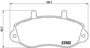 Bremseklosser sett, Framaksel, OPEL,RENAULT,VAUXHALL, 1605979, 4404777, 4501150, 4502797, 4507797, 7701205294, 7701206369, 7701207166, 9