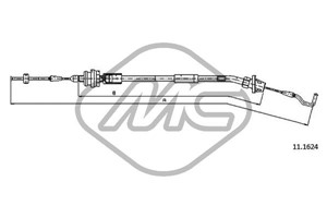 Gasskabel, BMW 3 [E30], 3 Cabriolet [E30], 3 Touring [E30], 3541 1160 526, 35411120358, 35411158370, 35411160526