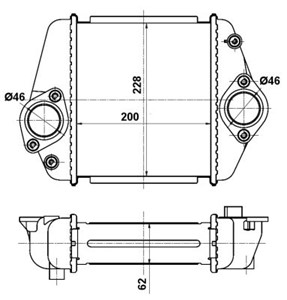 Ladeluftkjøler, MAZDA 6 Hatchback, 6 Kombi, 6 Sedan, CX-7, 245276, 46481588, 46520658, 7786184, 7786434, R2AX13565