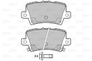 Bremseklosser sett, Bakaksel, HONDA CIVIC Hatchback VIII, CIVIC Sedan VIII, 43022SMGE00, 43022-SMG-E00, 43022SMGE01, 43022-SMG-E01, 4302