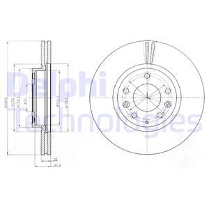 Bremseskive, Framaksel, MAZDA 6 Hatchback, 6 Kombi, 6 Sedan, G33Y-33-25X, G33Y3325XA