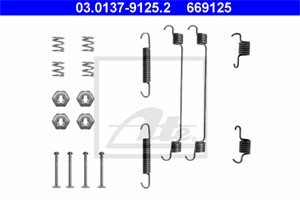 Tilbehørsett, bremsesko, Bakaksel, ALFA ROMEO,CITROËN,FIAT,RENAULT, 60750208, 70596.60000.00.00, 77 01 202 550, 77 01 204 840, 95 659 66