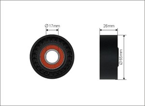 Strammerull, kilerem med ribber, MERCEDES-BENZ, 651 200 19 70, 6512001970, A 651 200 19 70, A6512001970