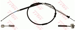 Kabel, parkeringsbremse, Bak, Venstre, FIAT GRANDE PUNTO, PUNTO, PUNTO EVO, PUNTO Skåp/halvkombi, 55700928, 55704107