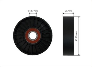Strammerull, kilerem med ribber, CITROËN,PEUGEOT, 00 005 751 36, 0000575136, 5751.36, 575136, 96 214 145, 96 214 245, 96214145, 96214245