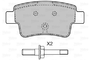 Bremseklosser sett, Bakaksel, Framaksel, ABARTH,FIAT,OPEL, 1605356, 50902169, 71770022, 77363959, 93189823