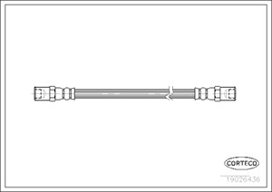 Bremseslange, Framaksel, Hjulside, IVECO DAILY Flak/chassi III, 500327229