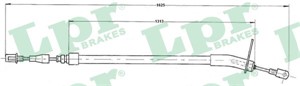 Kabel, parkeringsbremse, Høyre, MERCEDES-BENZ 123 Coupé [C123], 123 Sedan [W123], 123 T-Model [S123], 1234200585