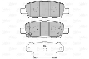 Bremseklosser sett, Bakaksel, INFINITI,NISSAN,RENAULT,SUZUKI, 41 06 014 08R, 410601408R, 44 00 000 27R, 440000027R, 44060AL588, 44060-AL
