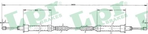 Kabel, parkeringsbremse, Bak, Høyre, Venstre, CITROËN,FIAT,PEUGEOT, 1307963080, 4745G3