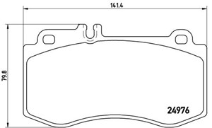 Bremseklosser sett, Framaksel, MERCEDES-BENZ CLS [C218], CLS Shooting Brake [X218], E-KLASS [W212], E-KLASS T-Model [S212], 0054207720,
