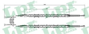 Kabel, parkeringsbremse, Bak, Høyre, Venstre, OPEL,VAUXHALL, 13153654, 522453